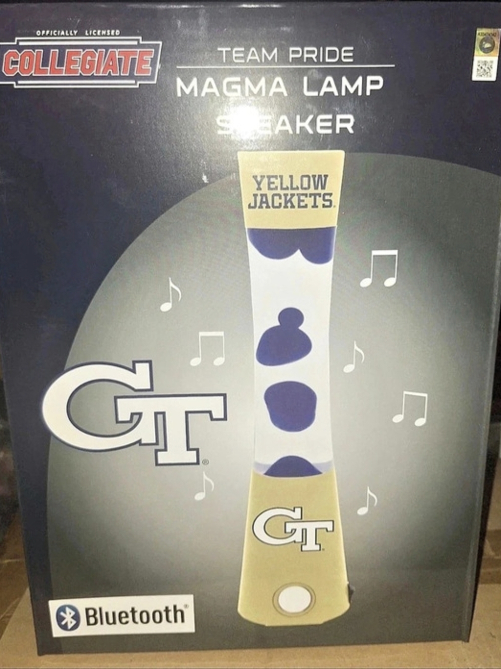 Sporticulture Georgia Tech Team Pride Magma Lamp Speaker Bluetooth Magma Lamp